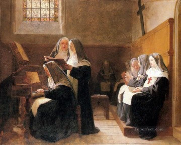 El pintor académico del Coro del Convento Jehan Georges Vibert Pinturas al óleo